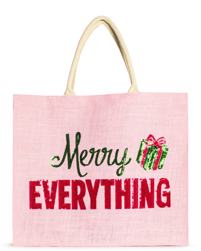 Merry Everything Sequin Carryall Tote - Royal Standard