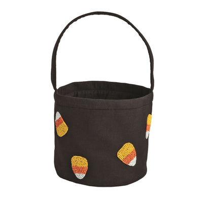 Halloween Canvas Candy Bucket – Beaded Icons - Mud Pie
