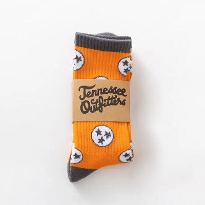 Holler Orange Tennessee Sock - TN Outfitters