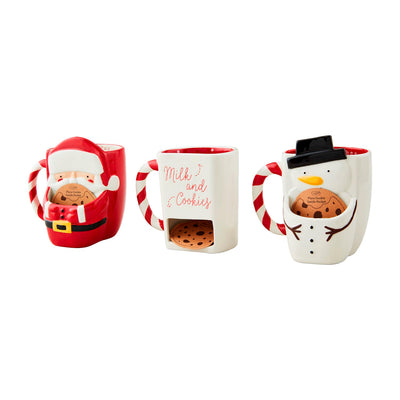 Christmas Cookie Pocket Mugs - Mud Pie