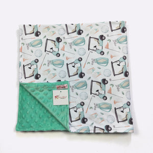 Golf Minky Blanket - Clover Cottage