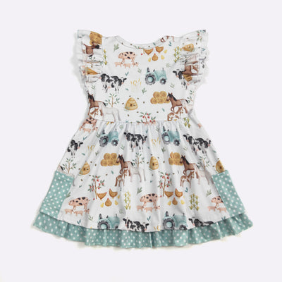 Hobby Farm Girls Dress - Clover Cottage