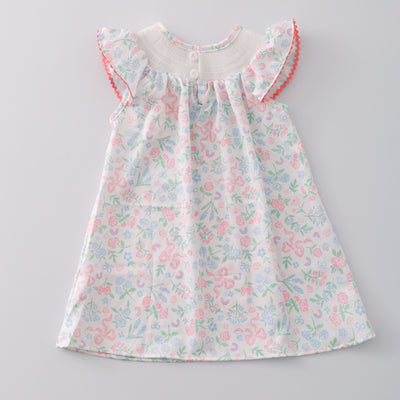 Cottontail Coquette Smocked Girls Dress - Clover Cottage