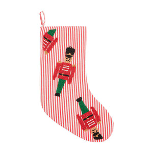 Beaded Christmas Stocking - Mud Pie