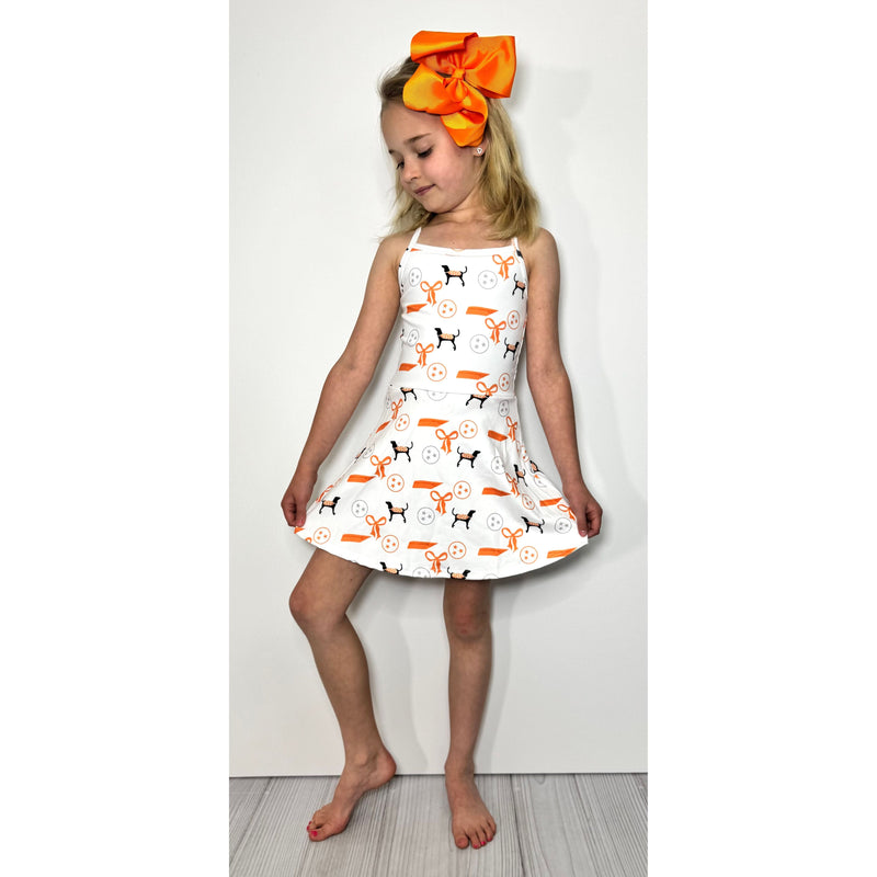 Tennessee Athletic Girls Dress - Clover Cottage