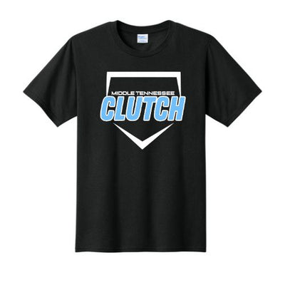 Clutch Softball Printed TShirt - Black (Click for More Logo Options)