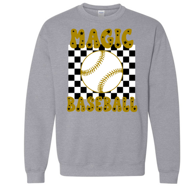 Magic Baseball Checkered Design