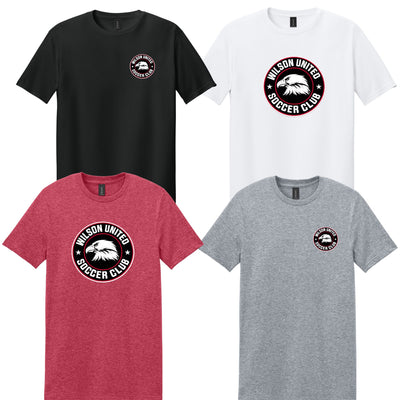 Wilson Soccer Club Printed Gildan Softstyle TShirt (Click For Logo Options)