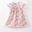 Rosebud Smocked Girls Dress - Clover Cottage