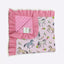 Floral Horse Ruffle Minky Blanket - Clover Cottage