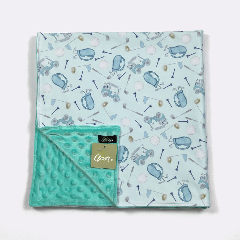 Hole in One Golf Baby Blanket - Clover Cottage