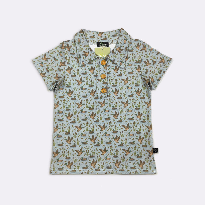 Duck Mallard Boy Collar Shirt - Clover Cottage