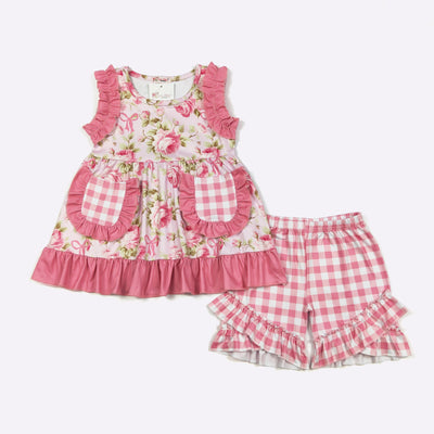 Raspberry Rose Girls Set – Clover Cottage Collection