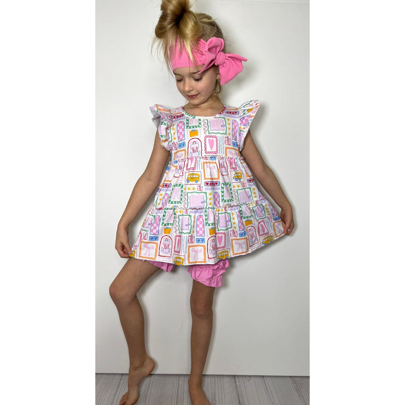School Stamp Girls Set – Clover Cottage Collection