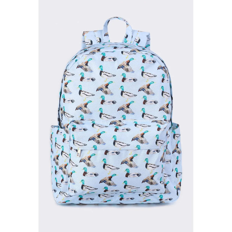 Mallard Duck Printed Kids Backpack
