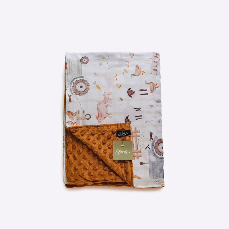 Farmstead Minky Blanket - Clover Cottage