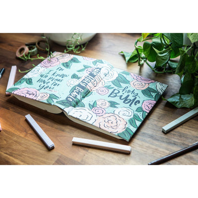 Mint to Be Floral ESV Journaling Bible