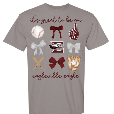 Choose your School - Choose Your Sport - Local Custom School Bow Tee