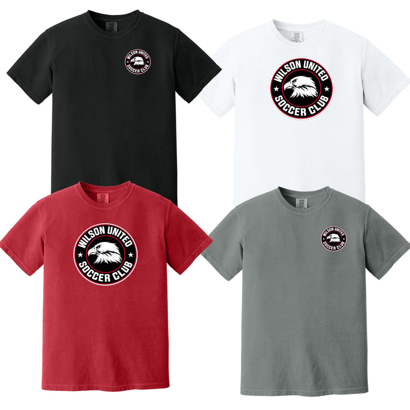 Wilson Soccer Club Printed Comfort Color Short Sleeve TShirt (Click For Logo Options)