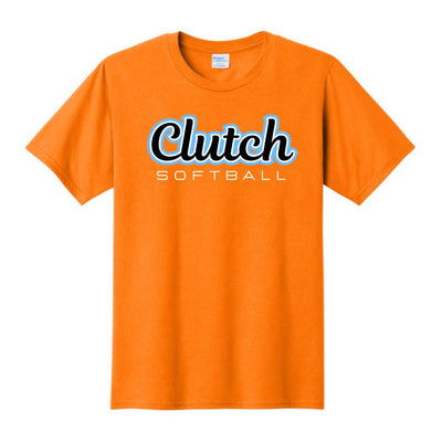 Clutch Softball Printed TShirt - Tennessee Orange (Click for More Logo Options)