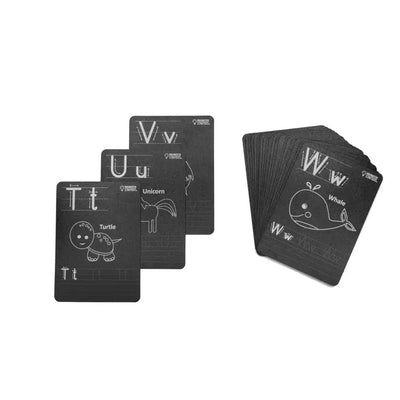 Chalkboard Alphabet Flash Card - Cards Only