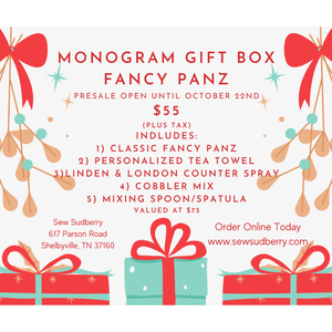 Christmas Monogram Box - Fancy Panz Edition