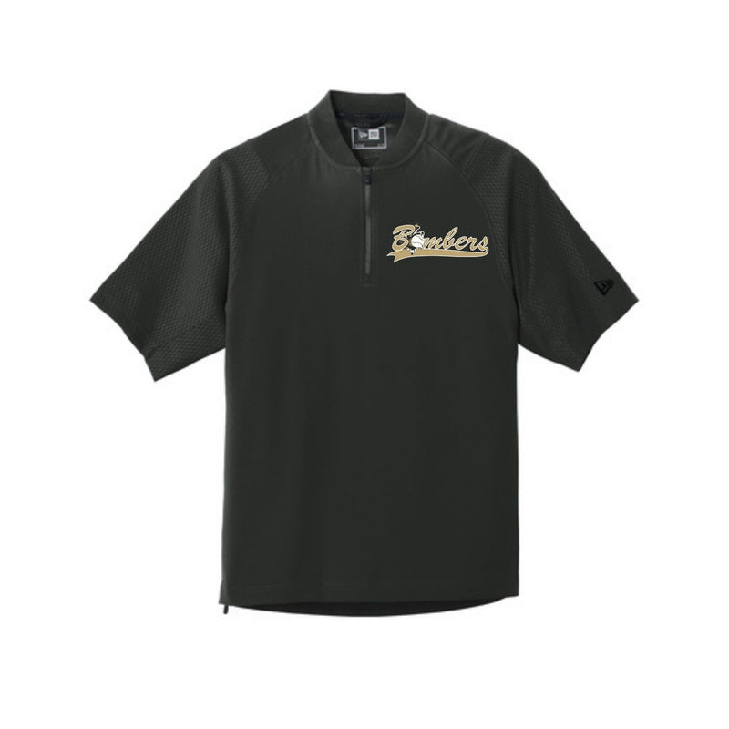 Bombers Baseball Cage Short Sleeve 1/4 Zip - Black