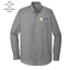 MTPS W100 MEN'S Port Authority® Long Sleeve Carefree Poplin Shirt- Embroidered