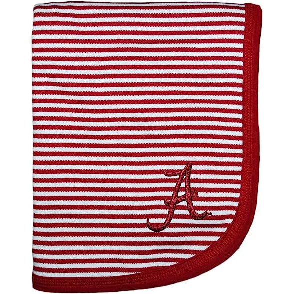 Alabama Crimson Striped Baby Blanket