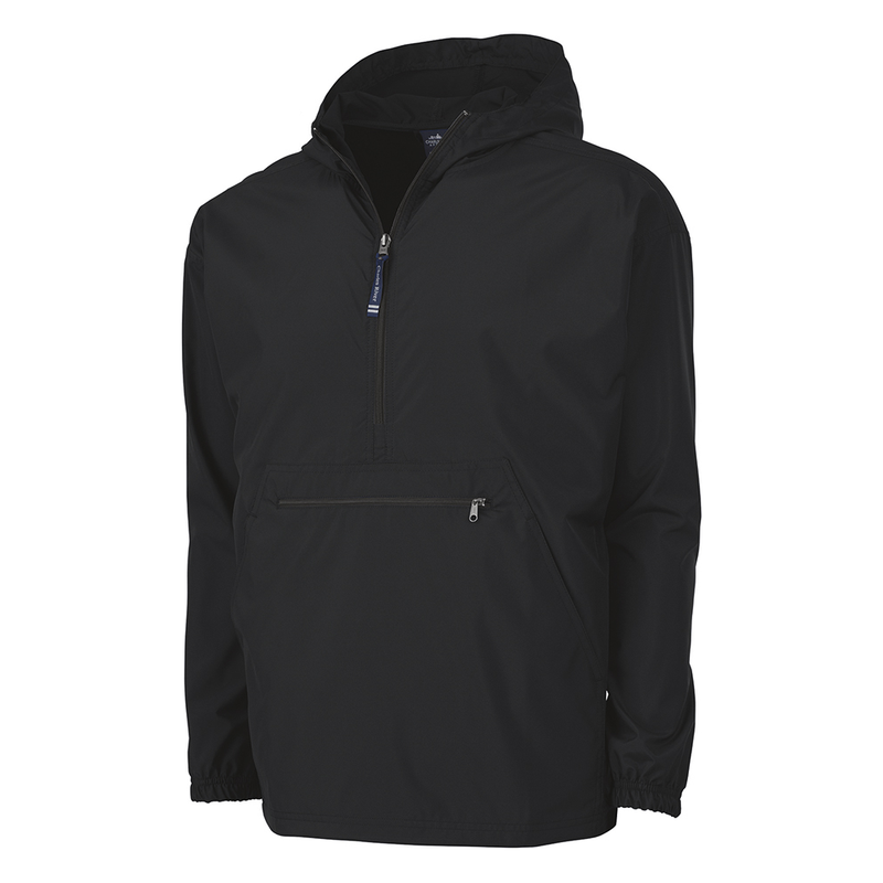 Black - Pack-N-Go Pullover - Charles River