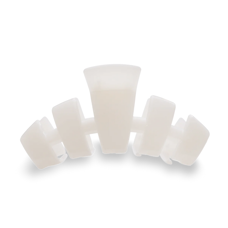 Classic Coconut White Hair Clip - Teleties