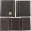 Three Crosses Espresso Brown Full Grain Leather Trifold Wallet
