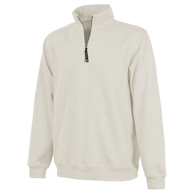 Oatmeal Heather - Crosswind 1/4 Zip Sweatshirt - Charles River