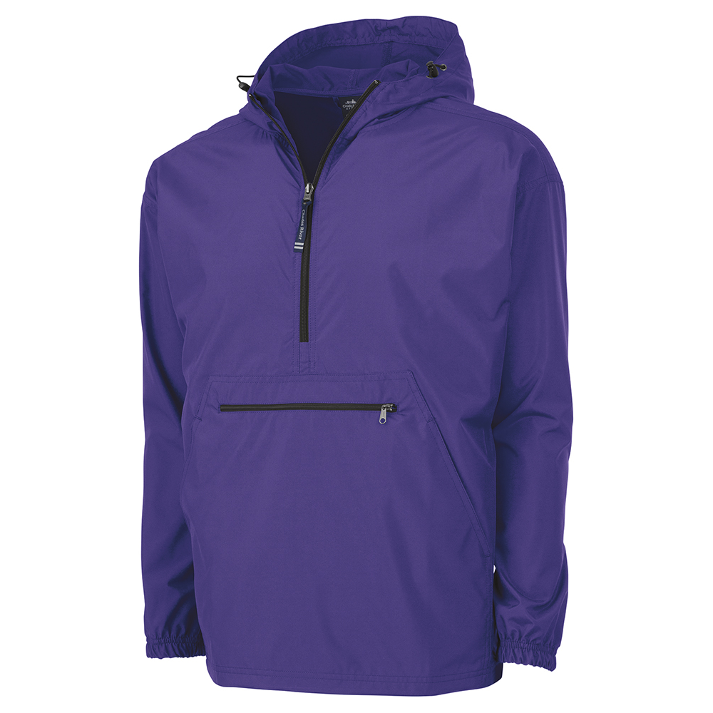 Purple - Pack-N-Go Pullover - Charles River