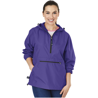 Purple - Pack-N-Go Pullover - Charles River