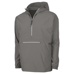 Grey - Pack-N-Go Pullover - Charles River