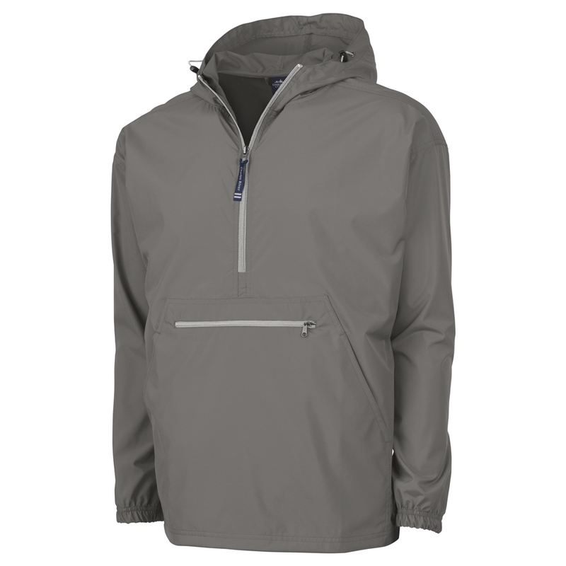 Grey - Pack-N-Go Pullover - Charles River