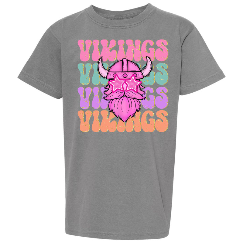 Colorful Vikings Design- Comfort Color Tee