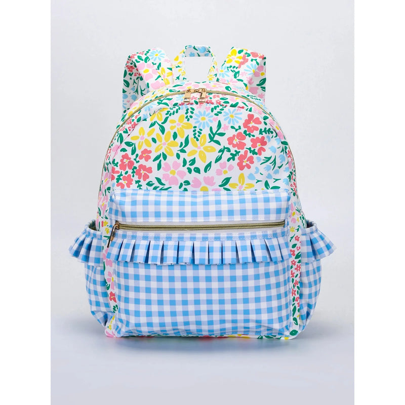 Yellow Flower Kids Ruffle Backpack