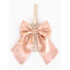 Bow Luggage Tag - Blush
