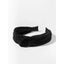 Pleated Twist Headband - Black