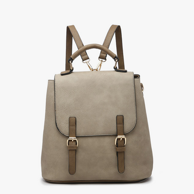 Khaki Brooks Backpack - Monogrammable