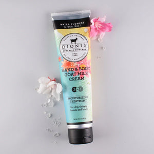 Hand & Body Cream - Water Flowers & Sea Salt - Dionis Goat Milk