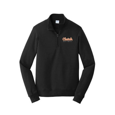 Clutch Softball 1/4 Zip - Black (Click for More Logo Options)