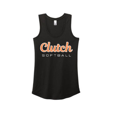 Clutch Softball Printed Tank - Black (Click for More Logo Options)