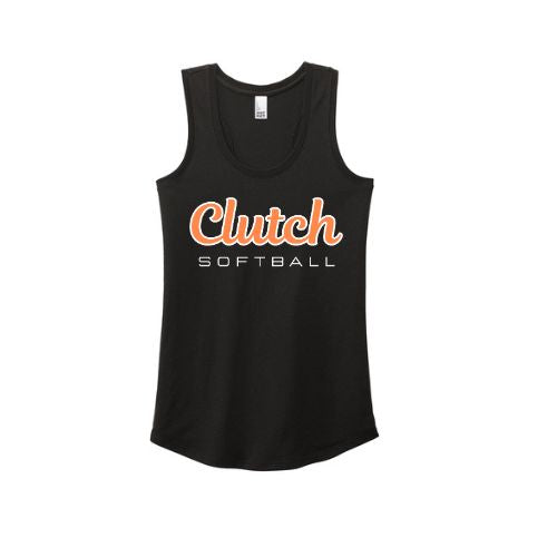 Clutch Softball Printed Tank - Black (Click for More Logo Options)