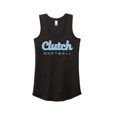Clutch Softball Printed Tank - Black (Click for More Logo Options)