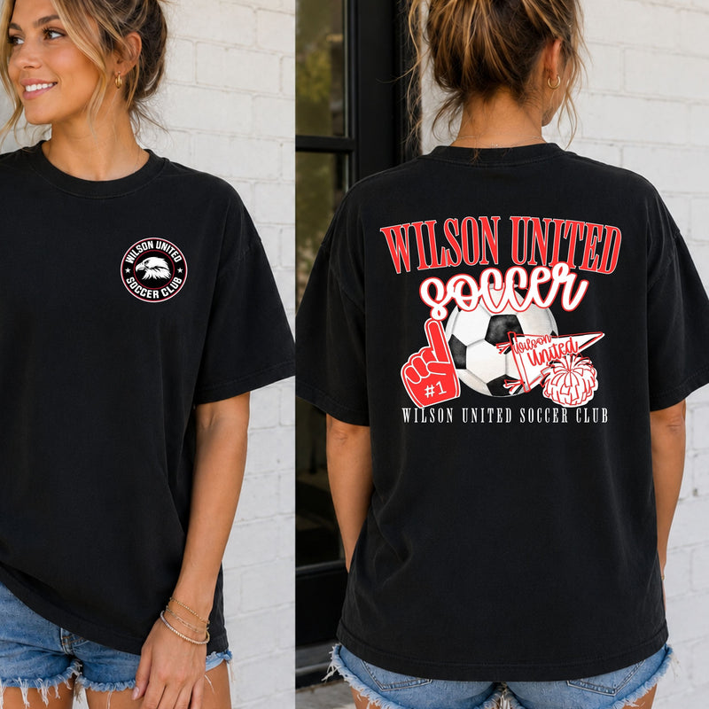 Wilson Soccer Club Spirit Printed Comfort Color Short Sleeve TShirt