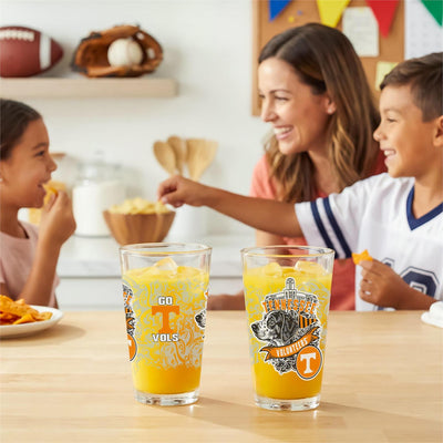UT 16oz Pint Glasses, Set of 2