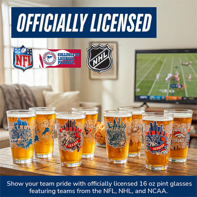 UT 16oz Pint Glasses, Set of 2